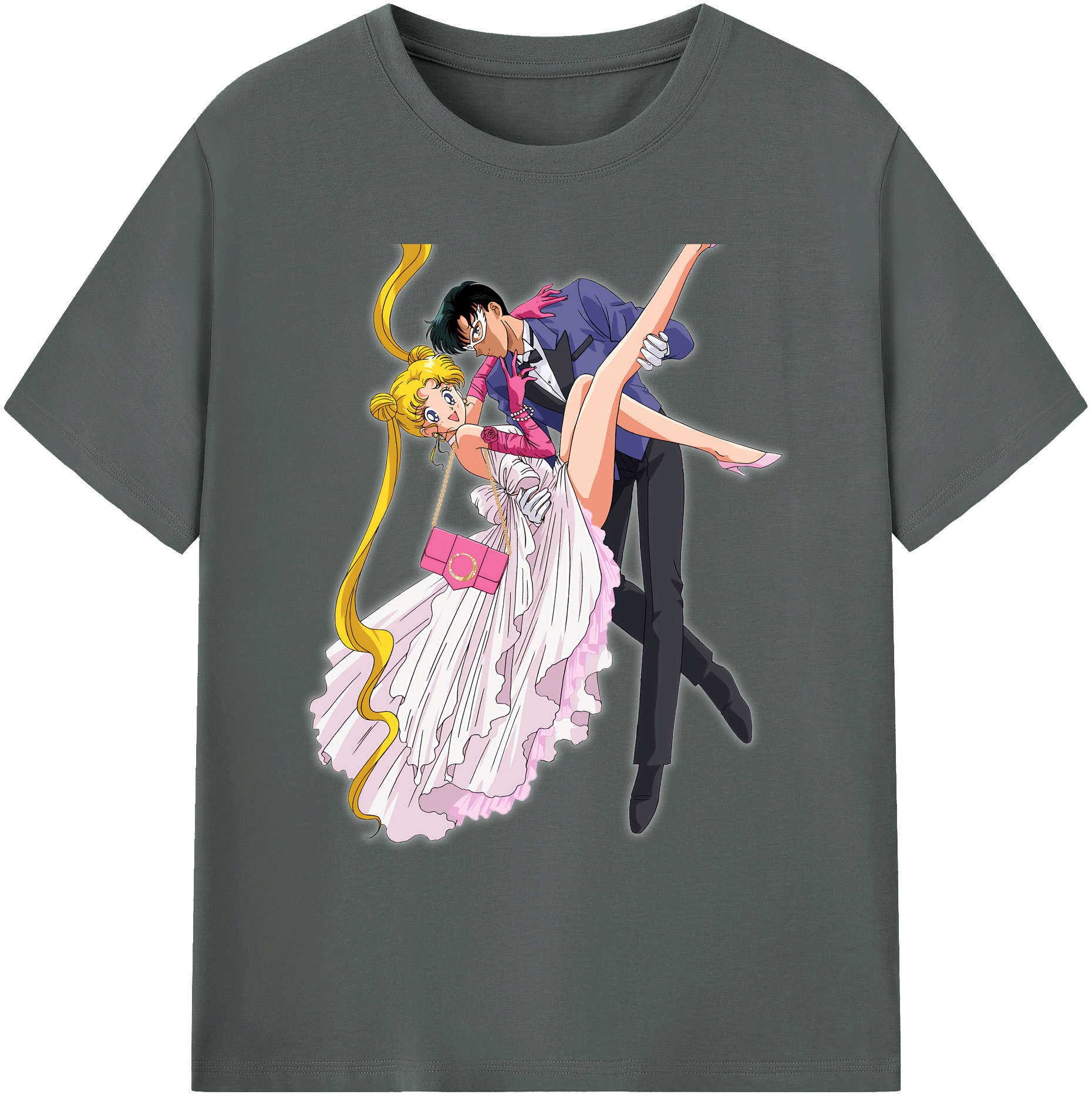 （画像用） 美少女戦士セーラームーン 愛野 美奈子 あいの みなこ Sailor Moon Aino Minako 綿100％ メンズ半袖Tシャツ｜肌触りやわらか＆通気性